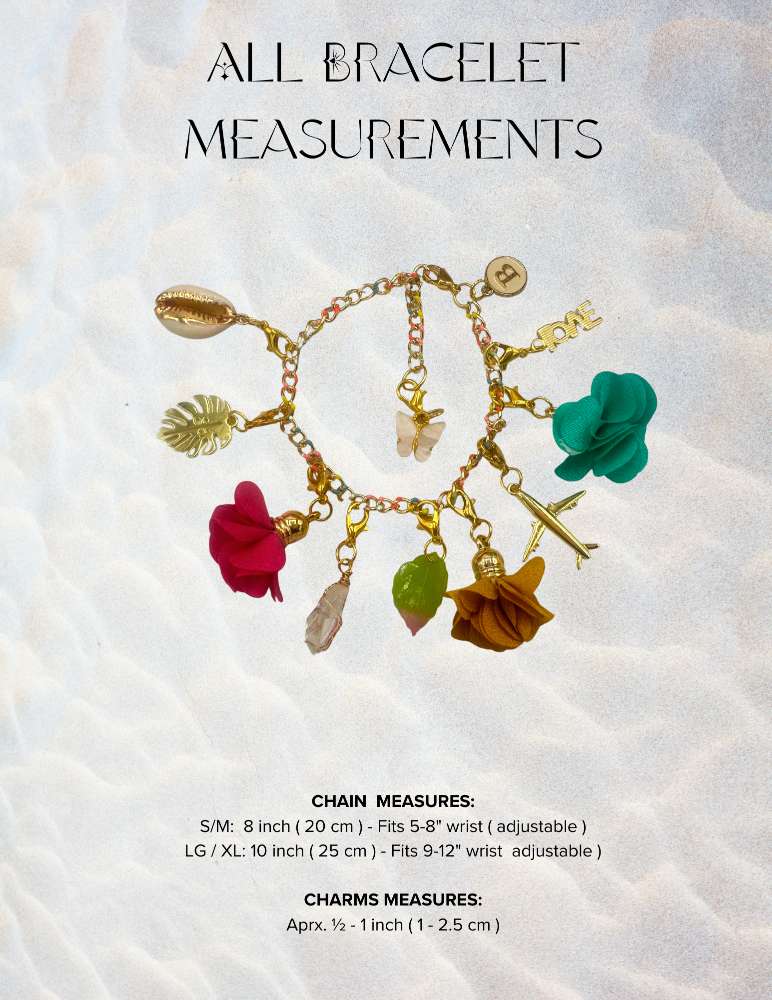 Gold Charm Bracelet Set