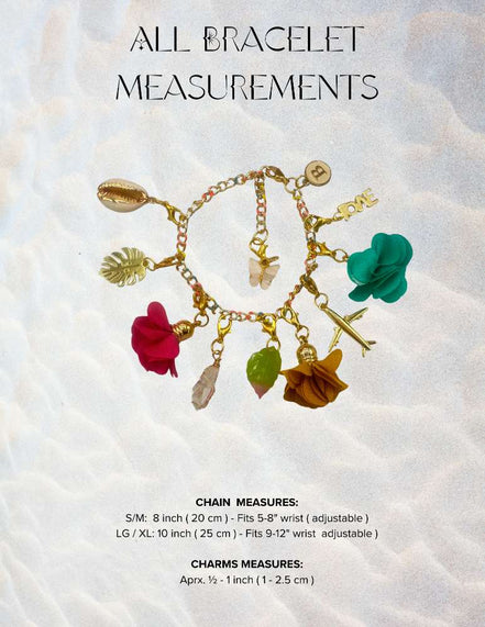 Gold Charm Bracelet Set