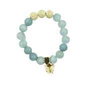 Aromatherapy Bracelet with Butterfly Charm
