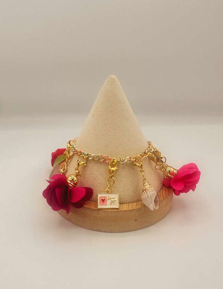 Gold Charm Bracelet Set