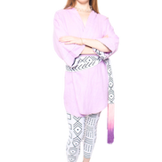 Lilac Linen Robe (Midi)