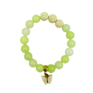 Aromatherapy Bracelet with Butterfly Charm