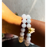 Aromatherapy Bracelet with Butterfly Charm