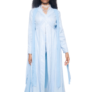 Coastal Breeze Robe w Butterfly Appliqué  (Maxi)