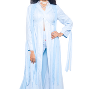 Coastal Breeze Robe w Butterfly Appliqué  (Maxi)