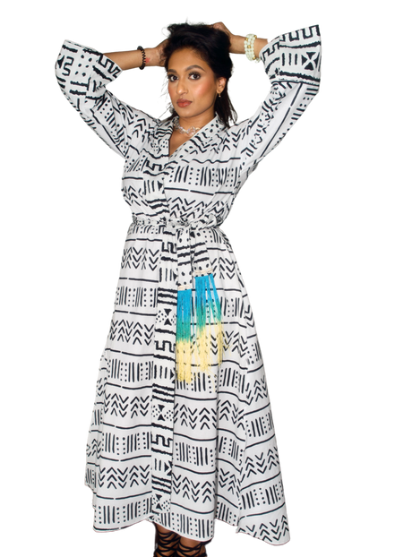 Mudcloth Robe (Maxi)