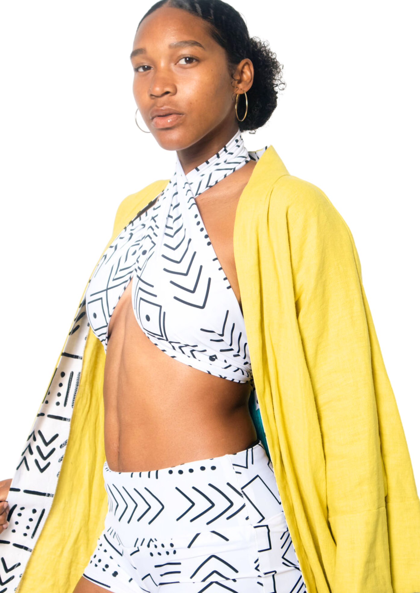 Stretch Scarf - Mudcloth Print