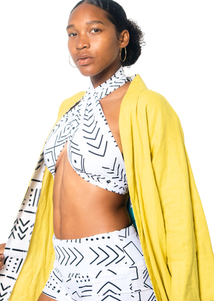 Stretch Scarf - Mudcloth Print