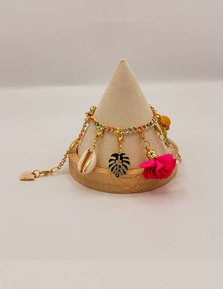 Gold Charm Bracelet Set