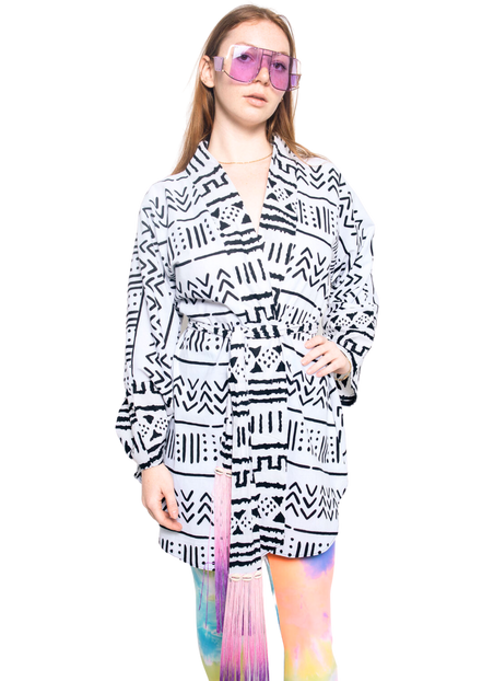 Mudcloth Robe (Midi)