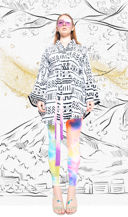 Mudcloth Robe (Midi)