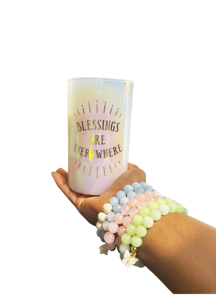 Aromatherapy Bracelet with Butterfly Charm