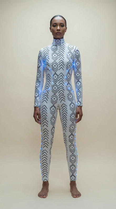 Luminous Bodysuit (Mud Cloth)