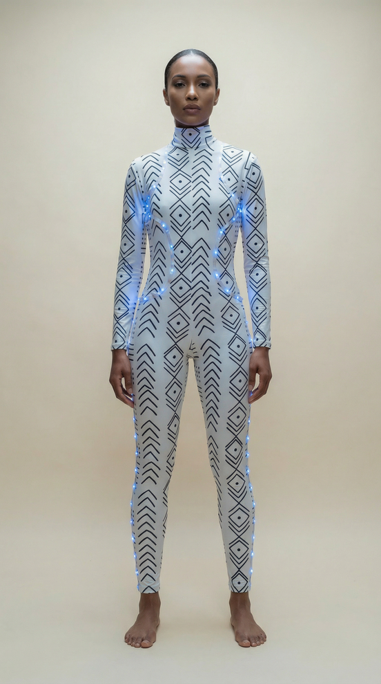 Luminous Bodysuit (Mud Cloth)