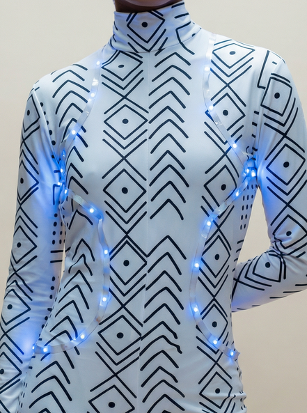Luminous Bodysuit (Mud Cloth)
