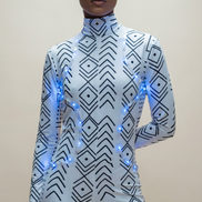 Luminous Bodysuit (Mud Cloth)