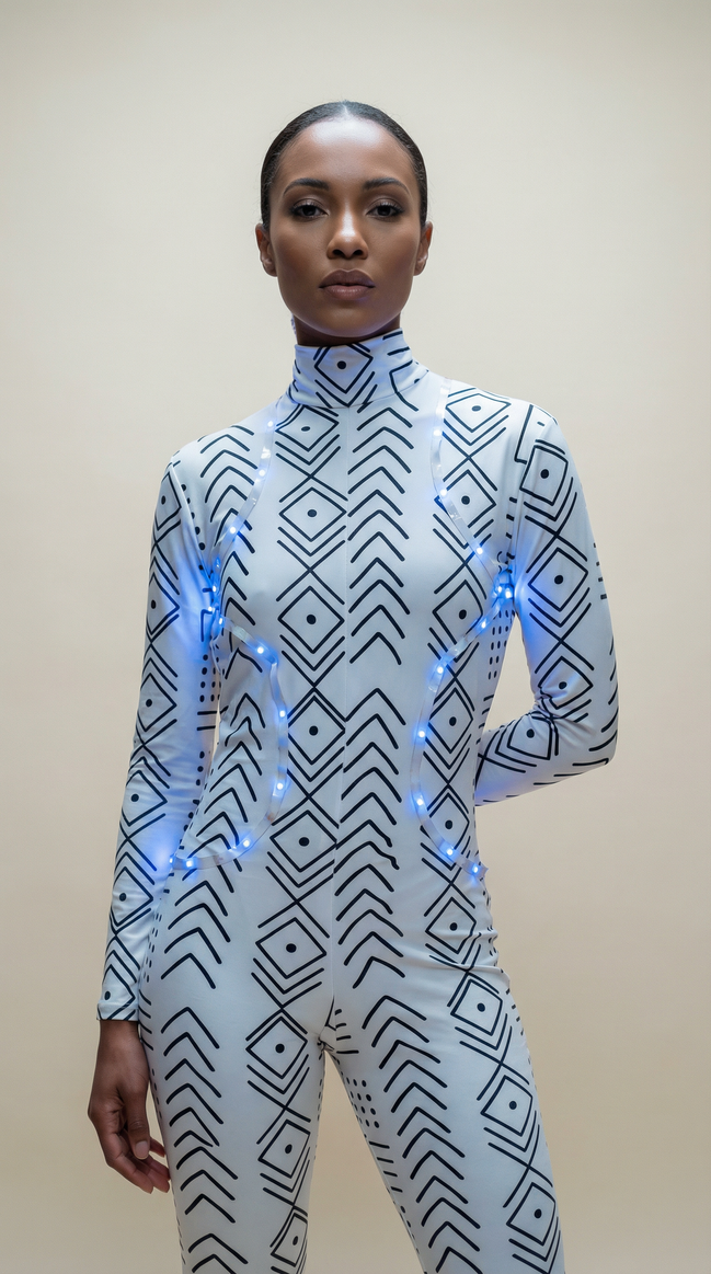 Luminous Bodysuit (Mud Cloth)