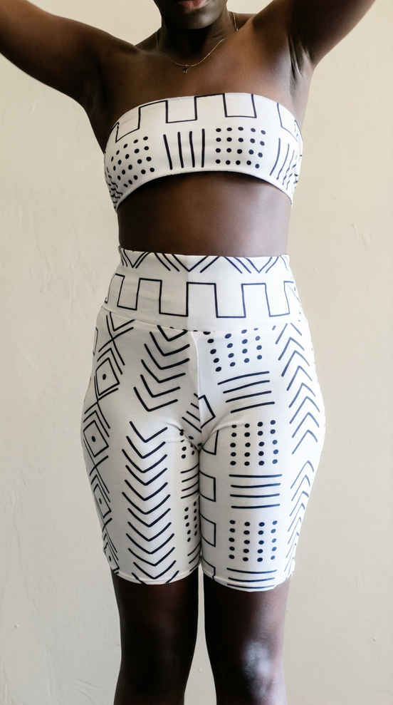 Mudcloth Midi Shorts