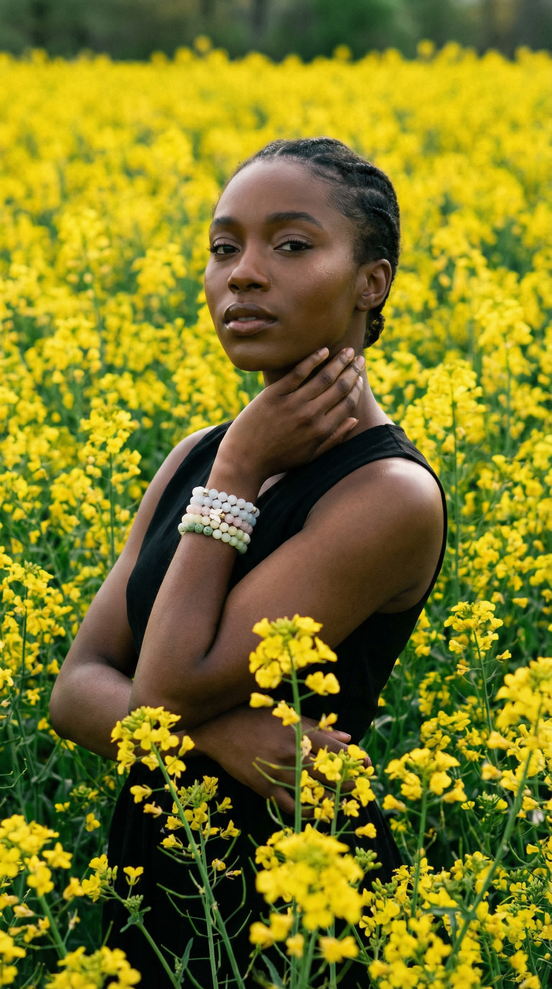 Aromatherapy Bracelet with Butterfly Charm