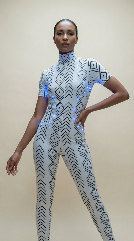 Luminous Bodysuit (Mud Cloth)