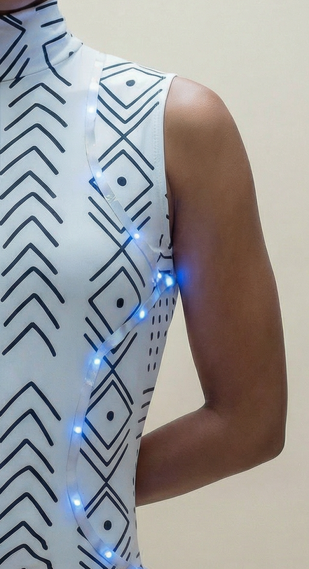 Luminous Bodysuit (Mud Cloth)