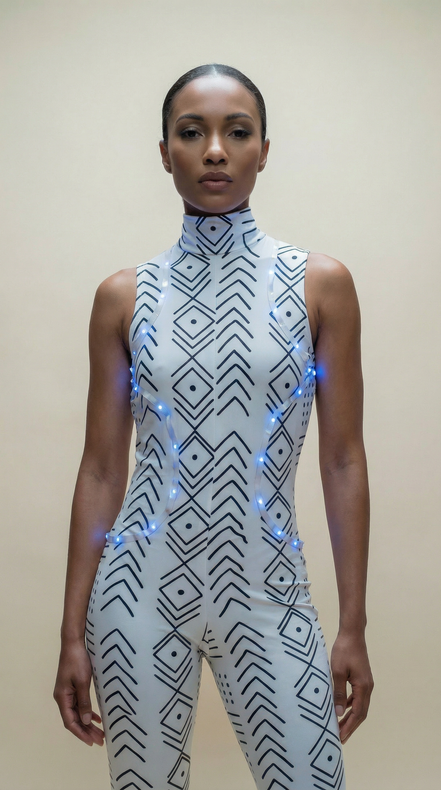 Luminous Bodysuit (Mud Cloth)