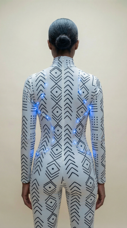 Luminous Bodysuit (Mud Cloth)