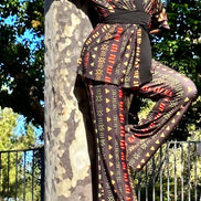 African Lineage Boot Leg Pants