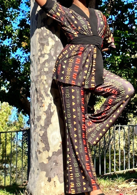African Lineage Boot Leg Pants