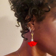 B Warrior Princess Bracelet (Arrowhead Charm with Rose Tips) - 2 in 1 - Bracelet and Earring Set