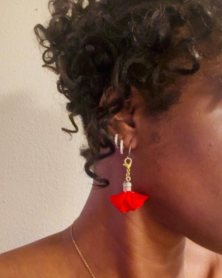 B Warrior Princess Bracelet (Arrowhead Charm with Rose Tips) - 2 in 1 - Bracelet and Earring Set