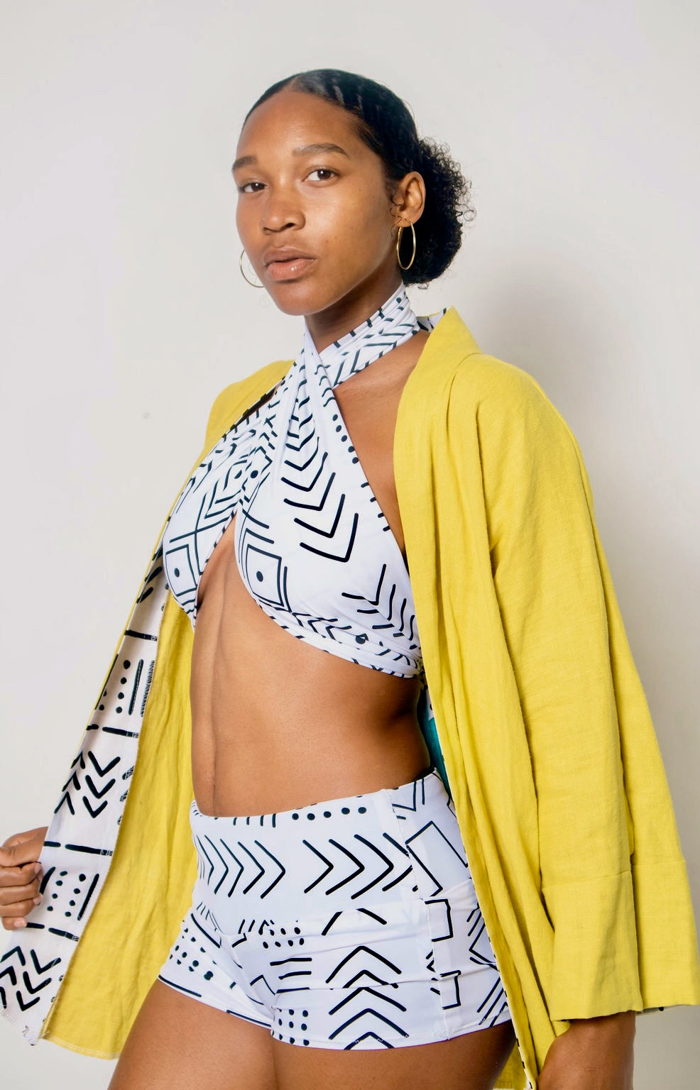 Mudcloth Mini Shorts