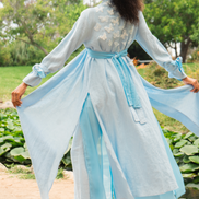 Coastal Breeze Robe w Butterfly Appliqué  (Maxi)