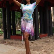 Versatile Triangle Scarf - Mud Cloth