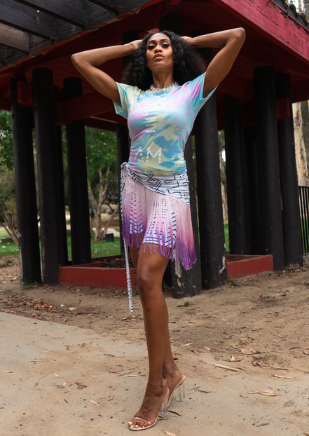 Versatile Triangle Scarf - Mud Cloth