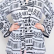 Mudcloth Robe (Midi)
