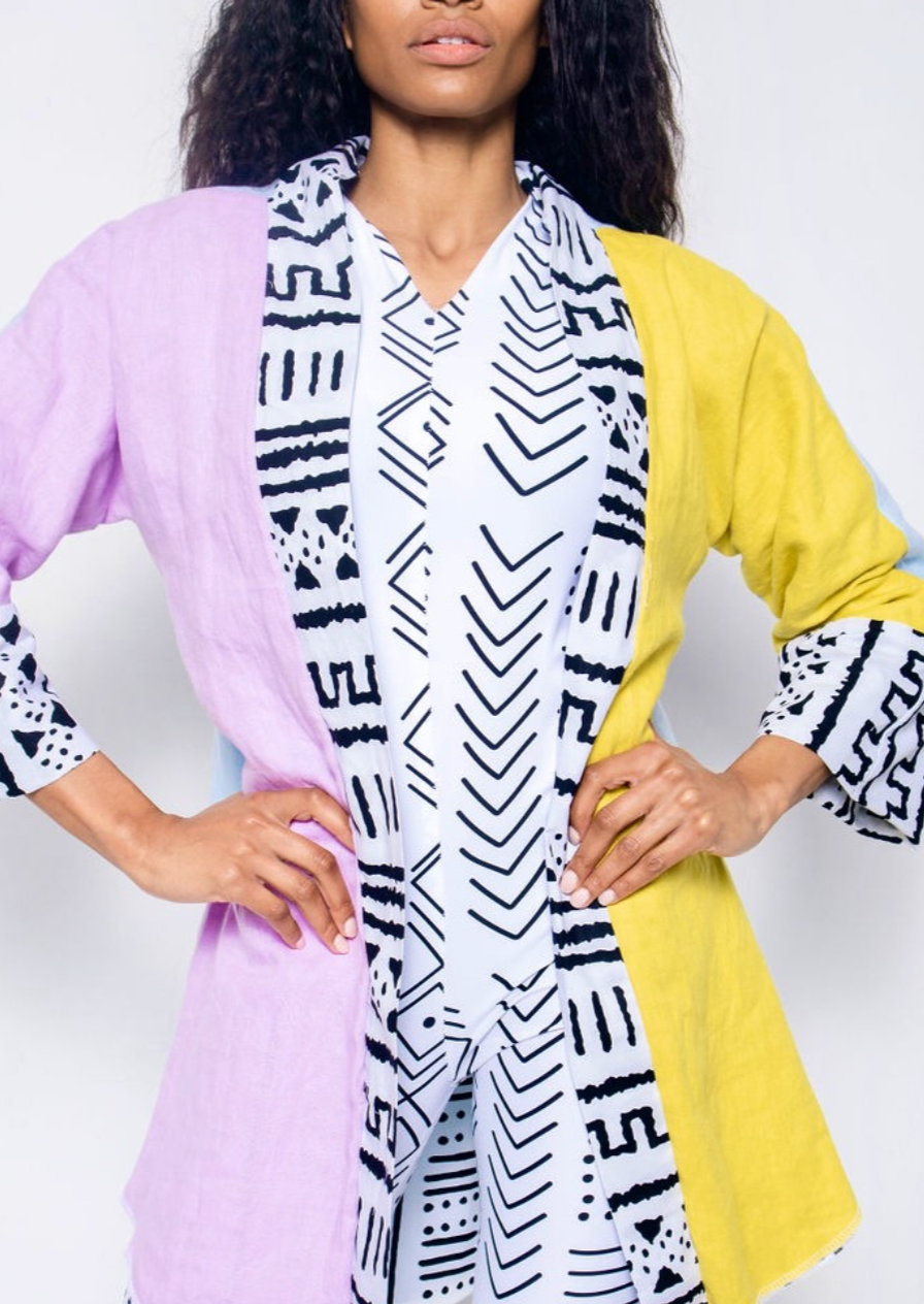 Reversible Linen Robe (Midi)