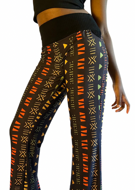 African Lineage Boot Leg Pants