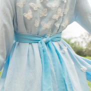 Coastal Breeze Robe w Butterfly Appliqué  (Maxi)