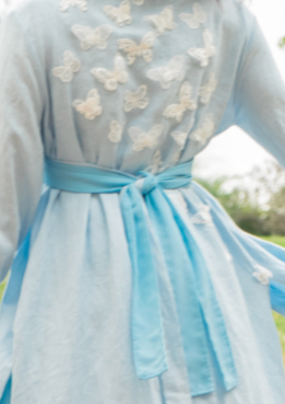 Coastal Breeze Robe w Butterfly Appliqué  (Maxi)