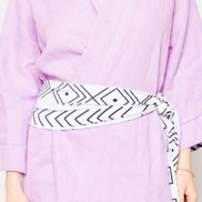 Lilac Linen Robe (Midi)