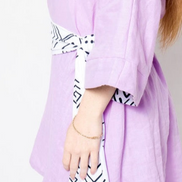 Lilac Linen Robe (Midi)