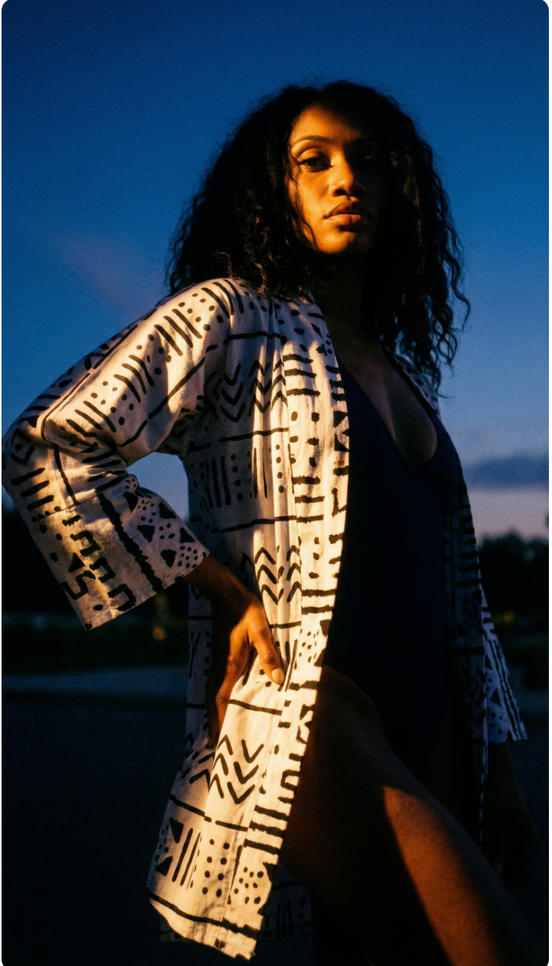 Mudcloth Robe (Mini)