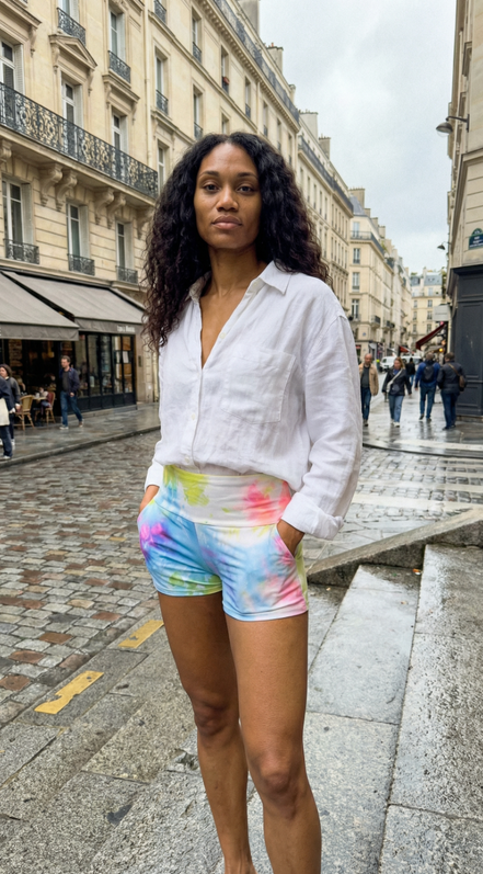 Tie Dye Mini Shorts
