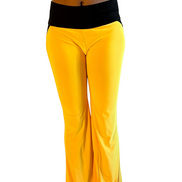 Golden Yellow Boot Leg Pants