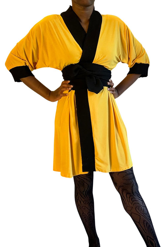 Golden Yellow Robe (Midi)