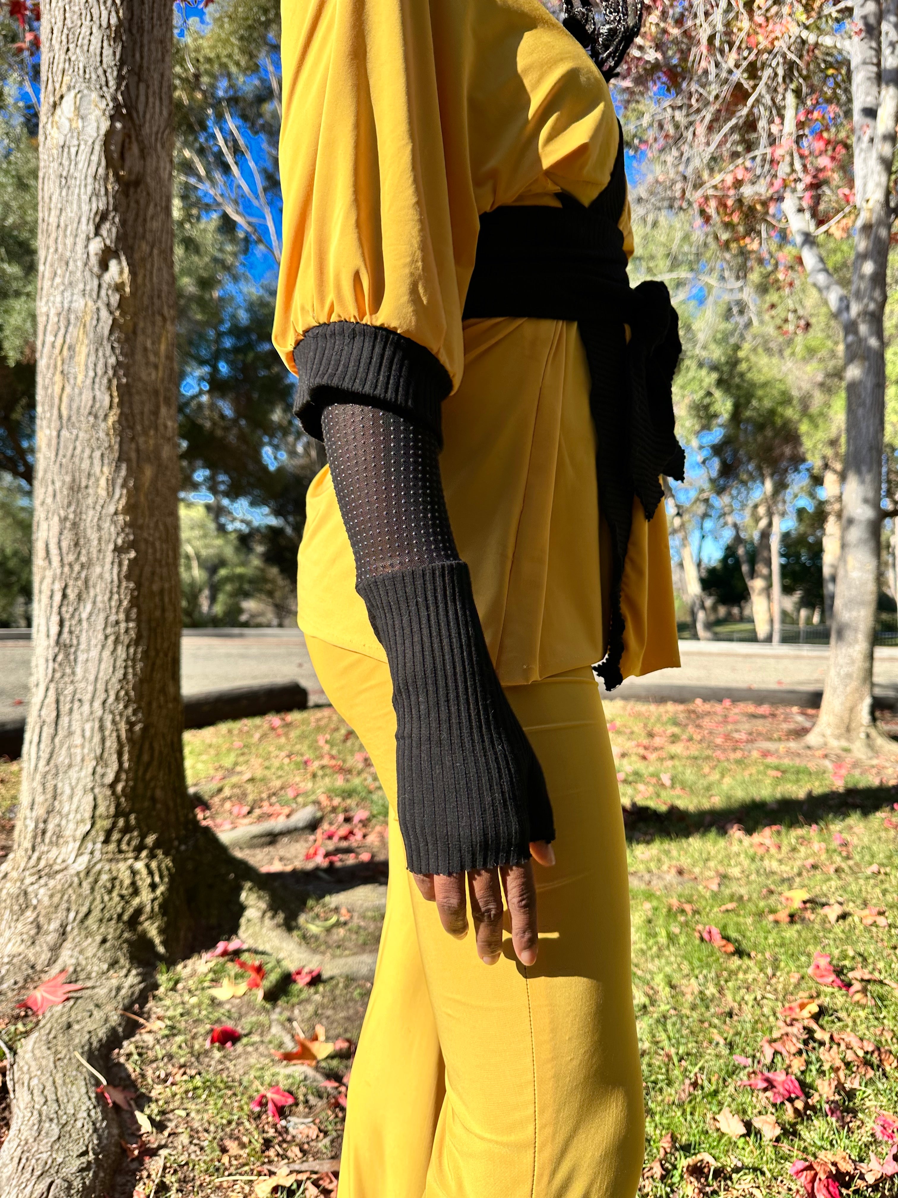 Far Infrared Fingerless Gloves