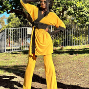 Golden Yellow Robe (Midi)