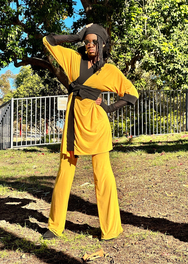 Golden Yellow Robe (Midi)
