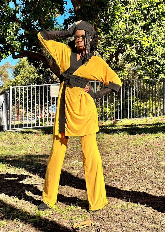 Golden Yellow Robe (Midi)